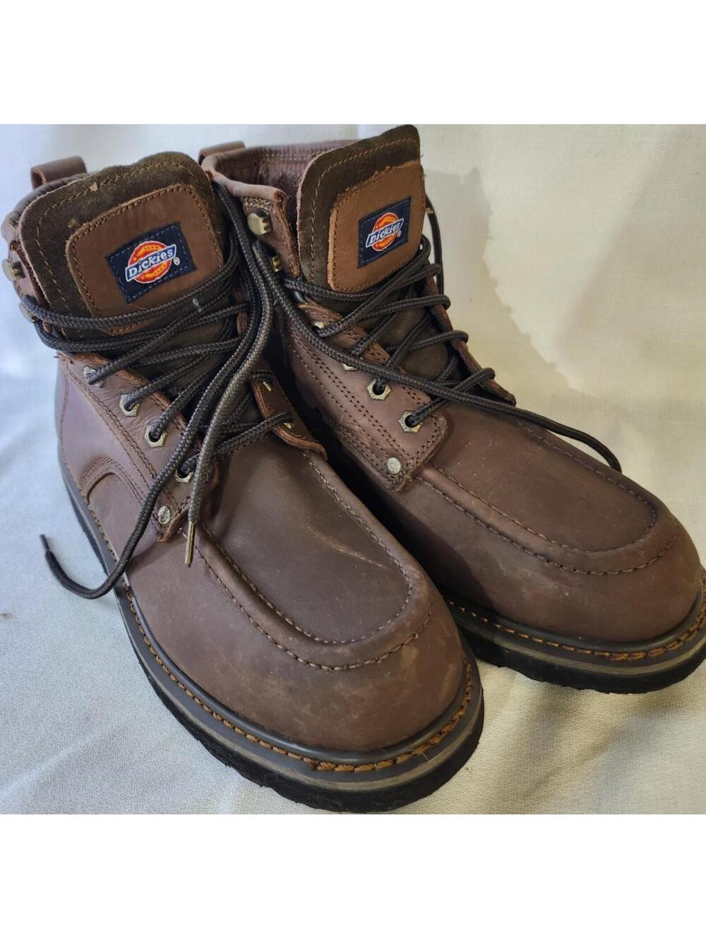 Dickies Outpost Steel Toe Work Boots ASTM F2413-11 EH Brown Men's 9 DK6222DW